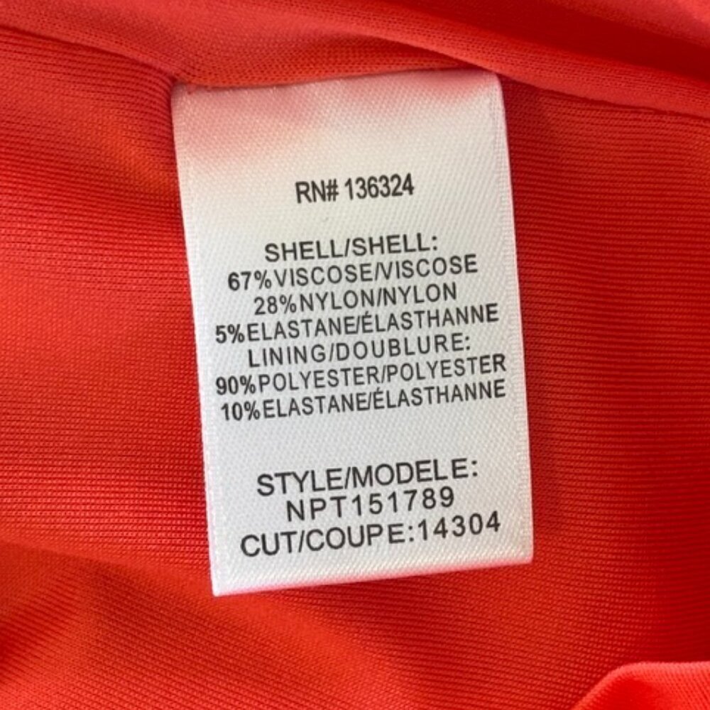 Halston Heritage Coral Bodycon Dress – Size Small - Picture 9 of 13